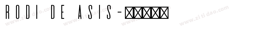 Rodi de Asis字体转换